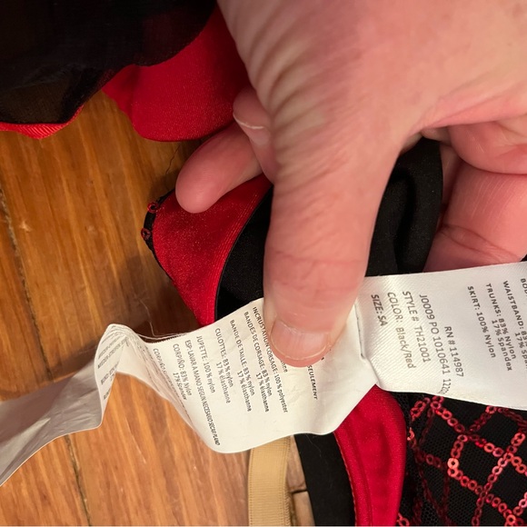 Revolution Red and Black Kids Dance Costume - Picture 3 of 3